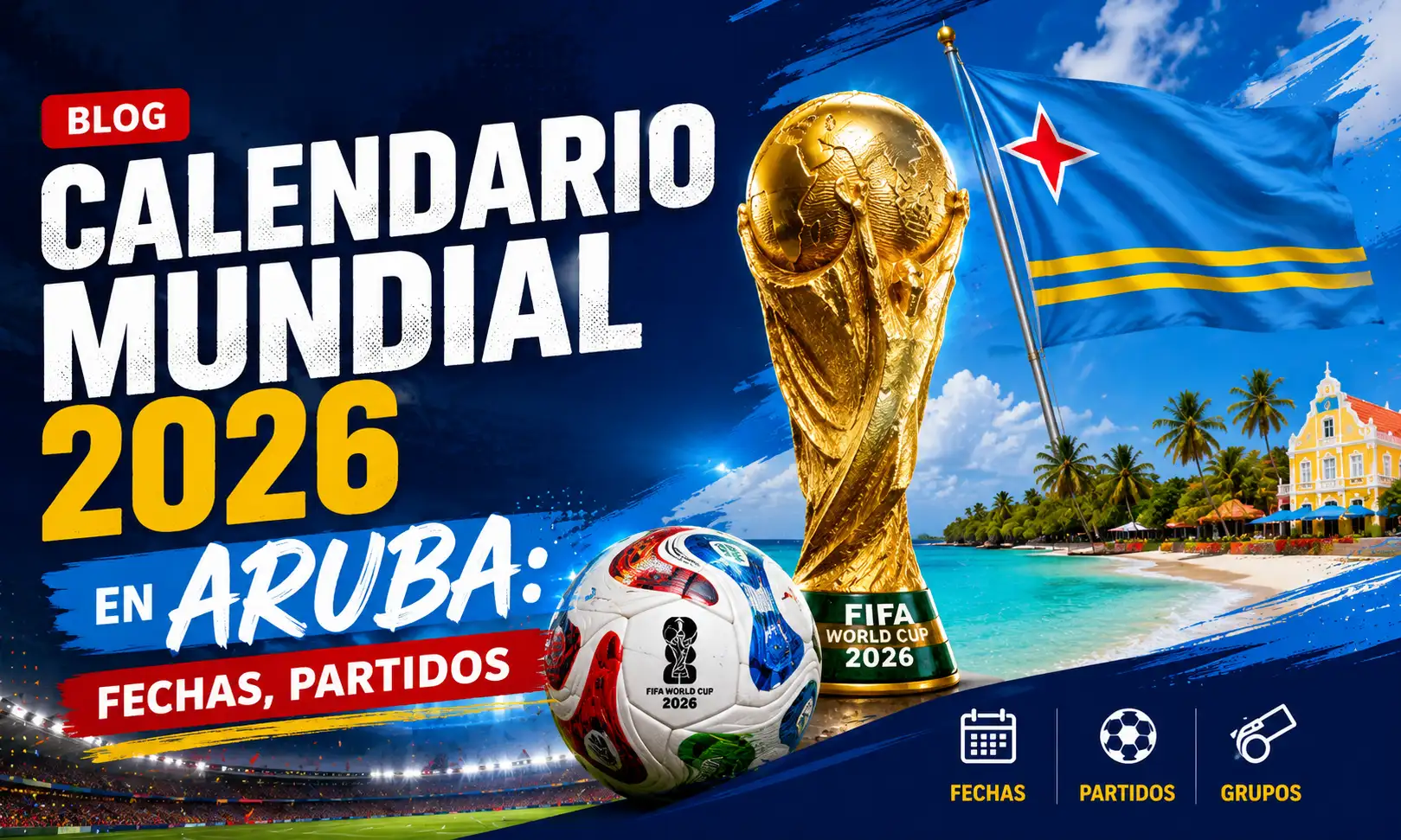 Calendario mundial 2026 en Aruba Fechas y Partido