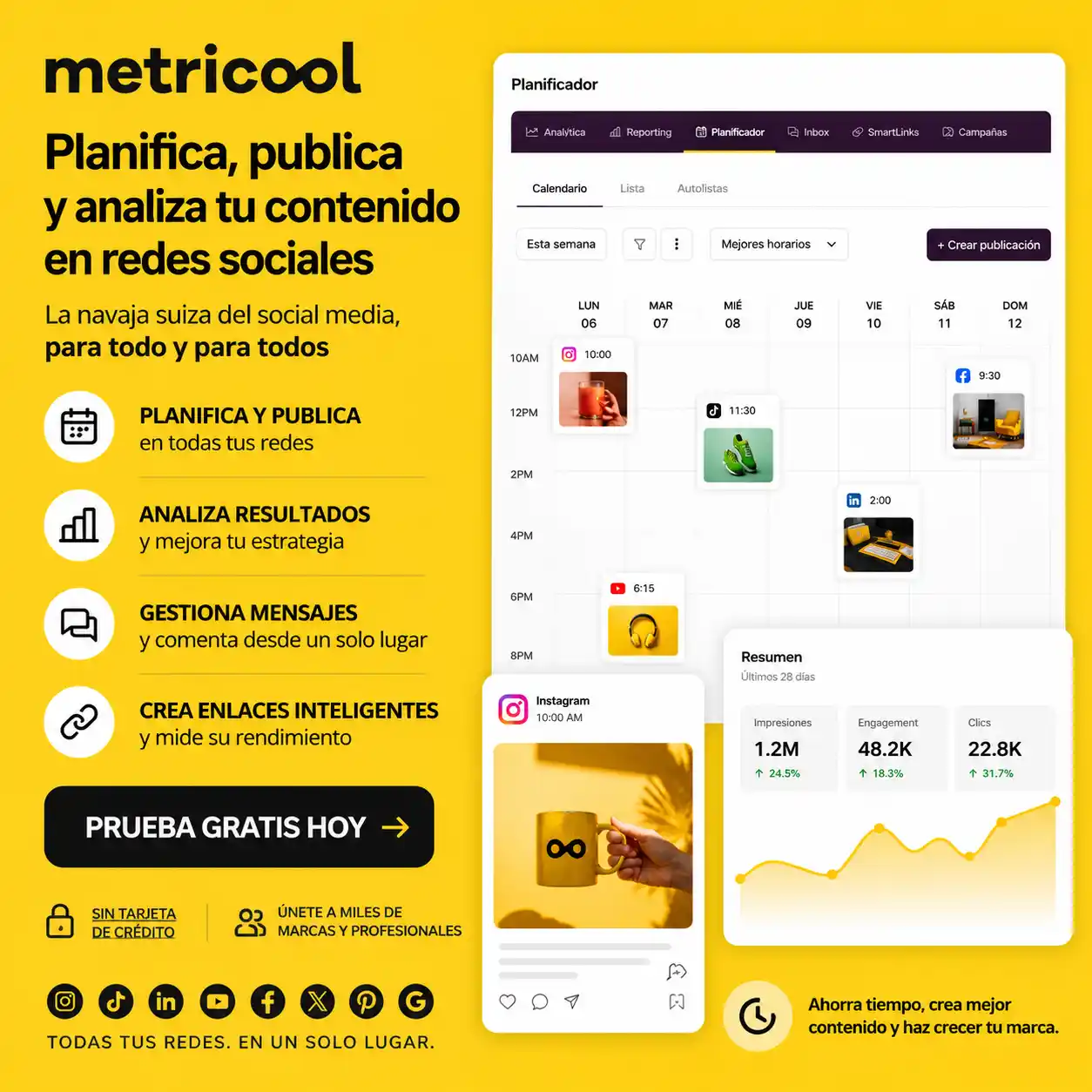 ​​ Código Descuento Metricool GRATIS | StrategyMark
